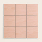 Modern blush pink solid color background design Wood Wall Art Gallery Image 1