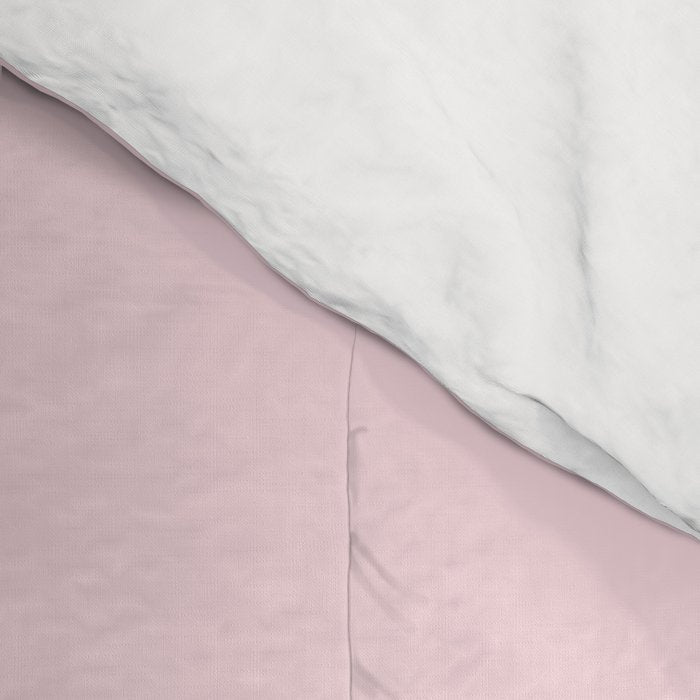 Modern blush pink solid color background design Comforter Gallery Image 4