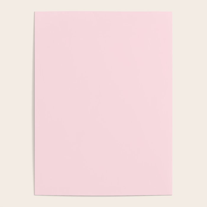 Modern blush pink solid color background design Poster Gallery Image 1
