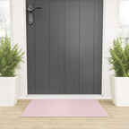 Modern blush pink solid color background design Welcome Mat Gallery Image 3