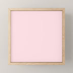 Modern blush pink solid color background design Mini Art Print Gallery Image 1