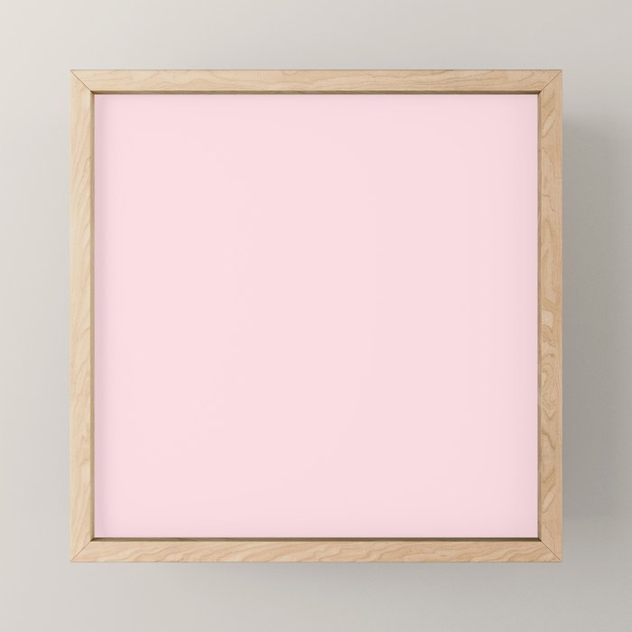 Modern blush pink solid color background design Mini Art Print Gallery Image 1