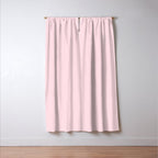 Modern blush pink solid color background design Window Curtain Gallery Image 3