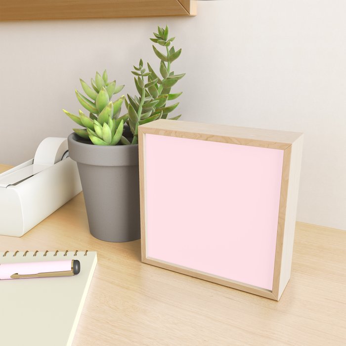 Modern blush pink solid color background design Mini Art Print Gallery Image 2