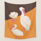 Pelicans Wall Tapestry Gallery Image 4