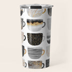 Pretty Coffe Cups 3 - White Travel Mug Gallery Image 1