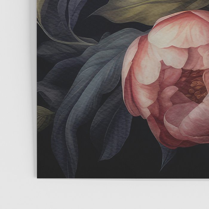 Moody Vintage Dark Baroque Florals  Poster Gallery Image 3