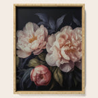 Moody Vintage Dark Baroque Florals  Serving Tray Gallery Image 1