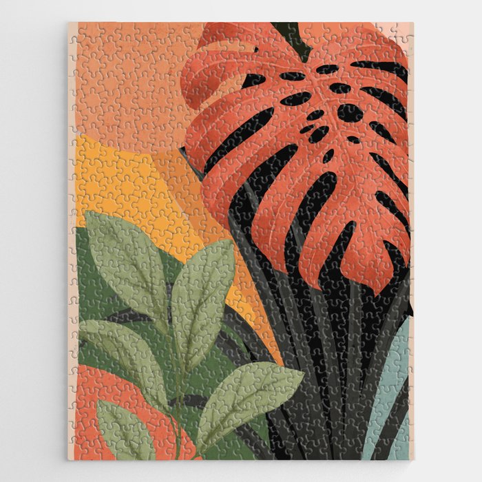 Abstract Art Tropical Leaves 109 Jigsaw Puzzle Gallery Image 1