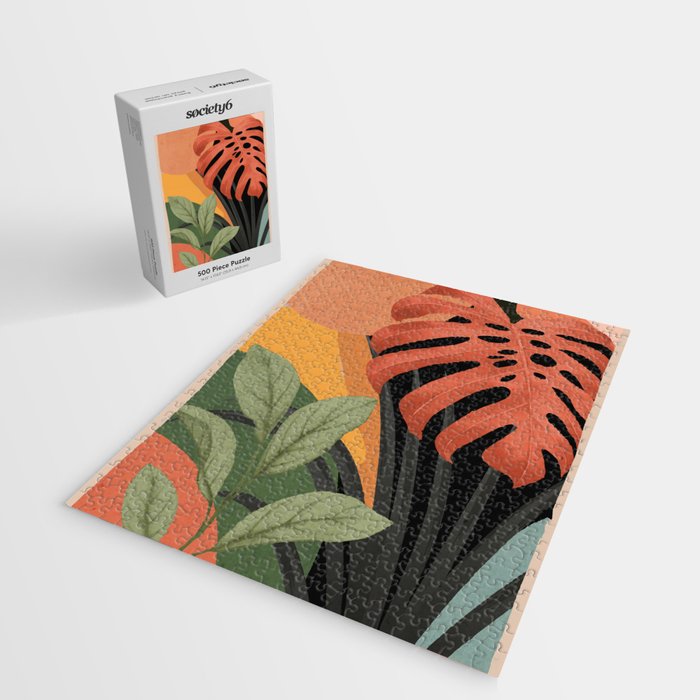 Abstract Art Tropical Leaves 109 Jigsaw Puzzle Gallery Image 2