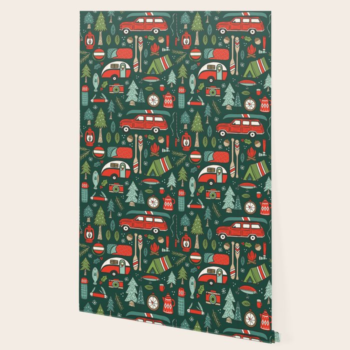 Seasons Greetings - Camping Christmas Wallpaper Gallery Image 2