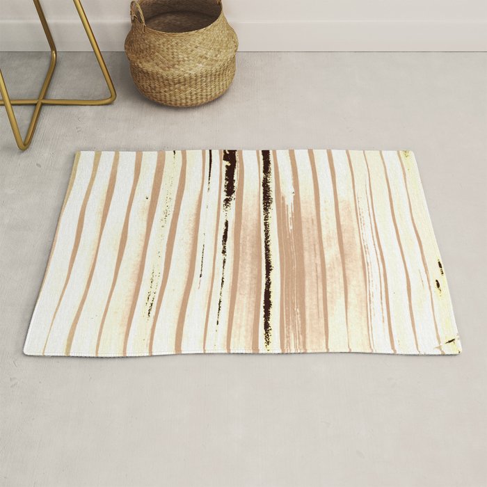 Brown Earth Lines Rug Gallery Image 1
