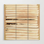 Brown Earth Lines Wood Wall Art Gallery Image 1