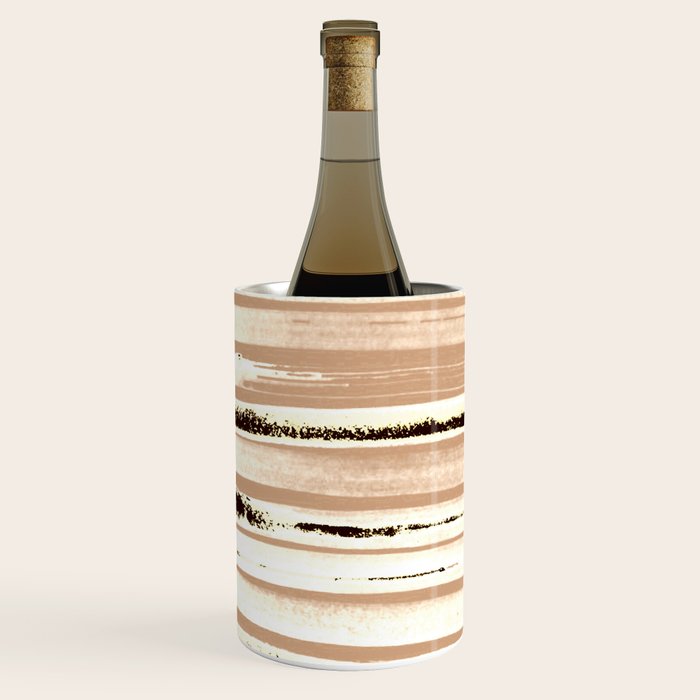 Brown Earth Lines Wine Chiller Gallery Image 1