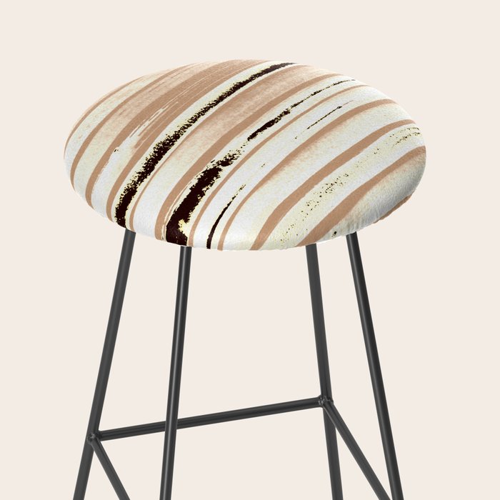 Brown Earth Lines Stool Gallery Image 2