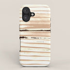 Brown Earth Lines iPhone Case Gallery Image 1