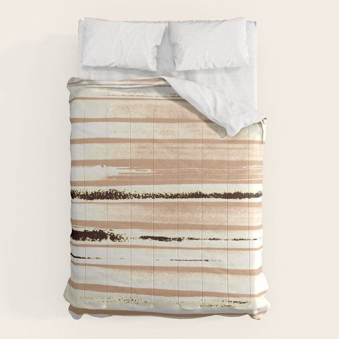 Brown Earth Lines Comforter