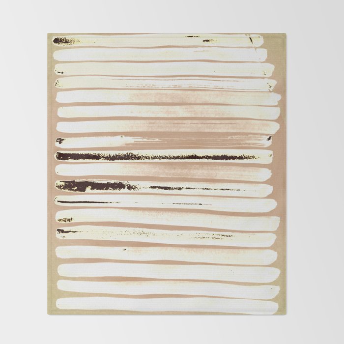 Brown Earth Lines Throw Blanket Gallery Image 2
