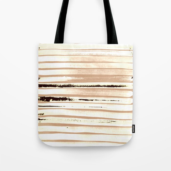 Brown Earth Lines Tote Bag Gallery Image 1