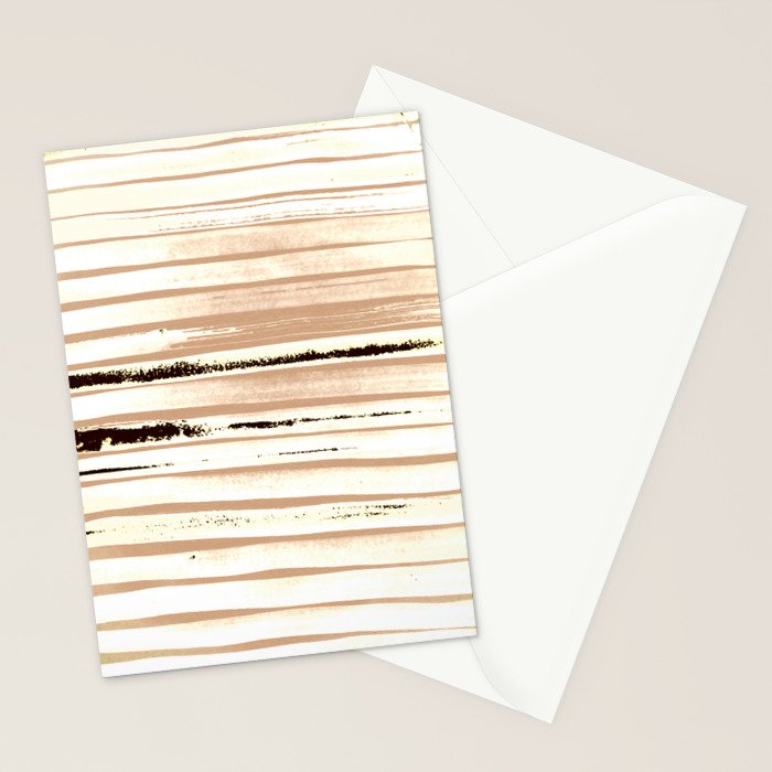 Brown Earth Lines Stationery Card Gallery Image 2