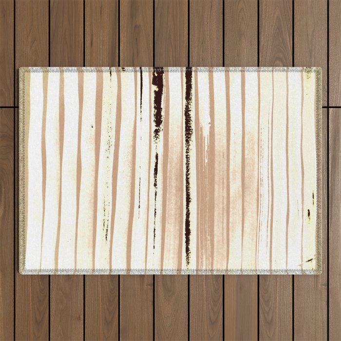 Brown Earth Lines Outdoor Rug Gallery Image 1