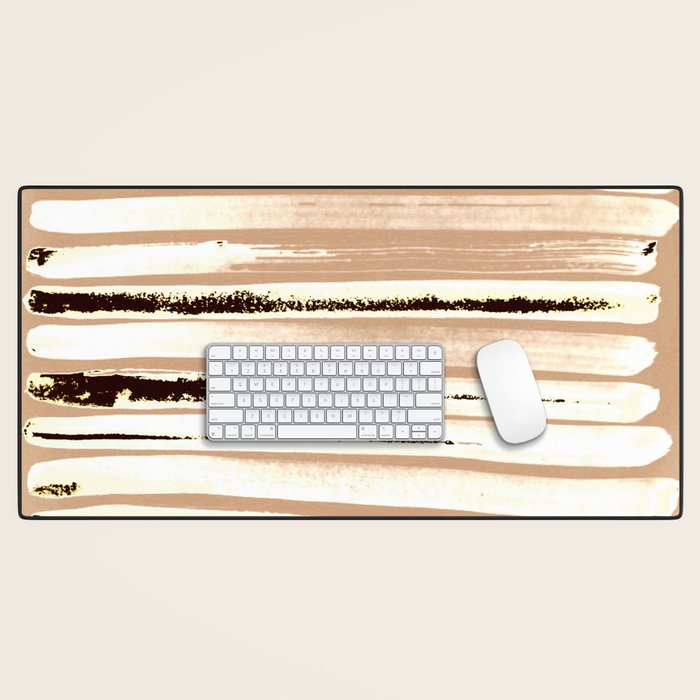 Brown Earth Lines Desk Mat Gallery Image 1