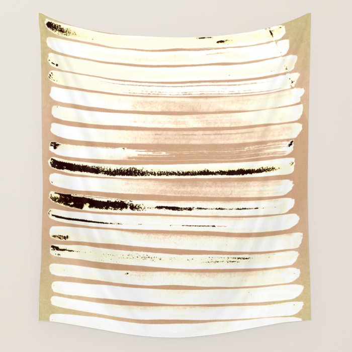 Brown Earth Lines Wall Tapestry Gallery Image 4