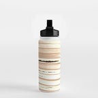 Brown Earth Lines Water Bottle Gallery Image 2