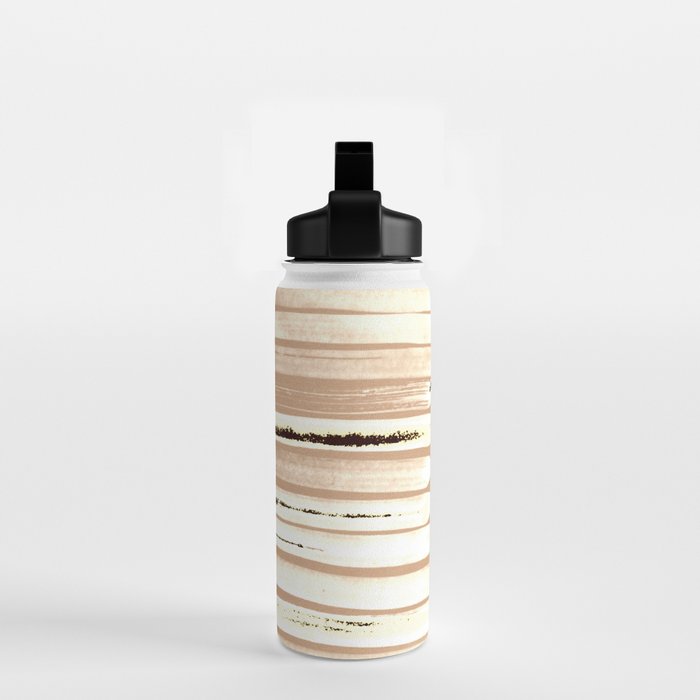 Brown Earth Lines Water Bottle Gallery Image 2