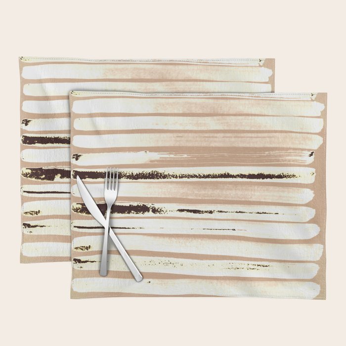 Brown Earth Lines Placemat Gallery Image 1
