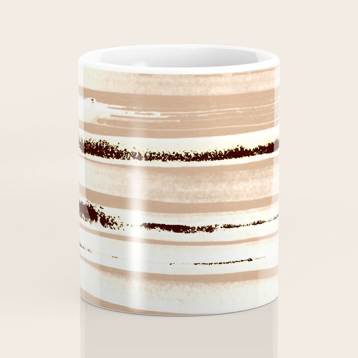 Brown Earth Lines Coffee Mug Gallery Image 4
