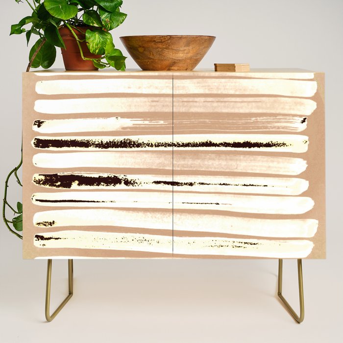 Brown Earth Lines Credenza Gallery Image 1