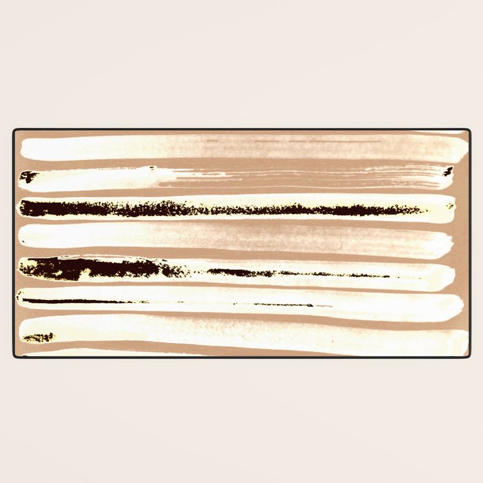 Brown Earth Lines Desk Mat Gallery Image 3