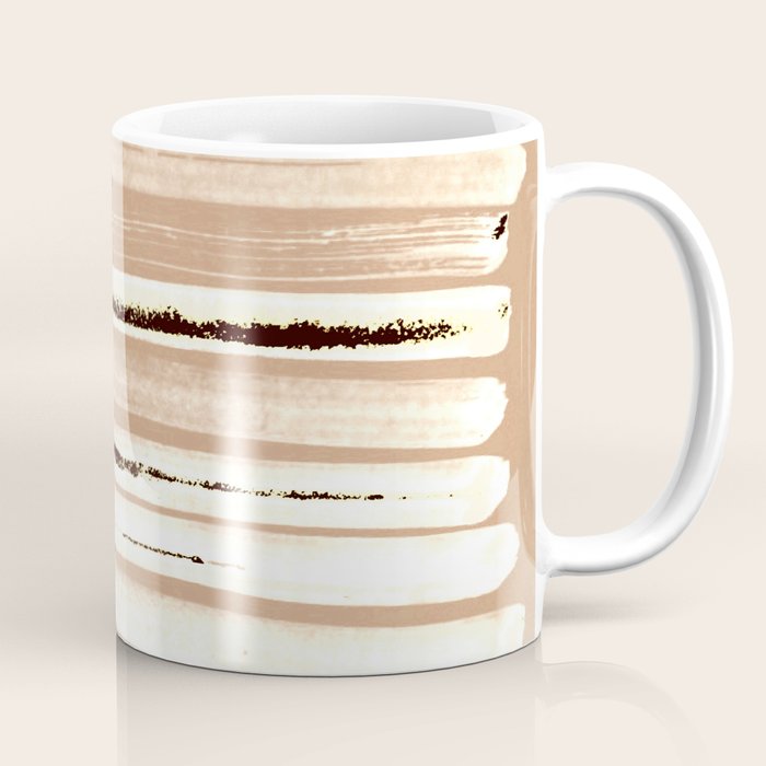 Brown Earth Lines Coffee Mug Gallery Image 1