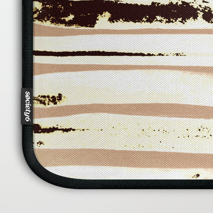 Brown Earth Lines Laptop Sleeve Gallery Image 3