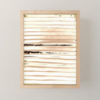Brown Earth Lines Mini Art Print Gallery Image 1