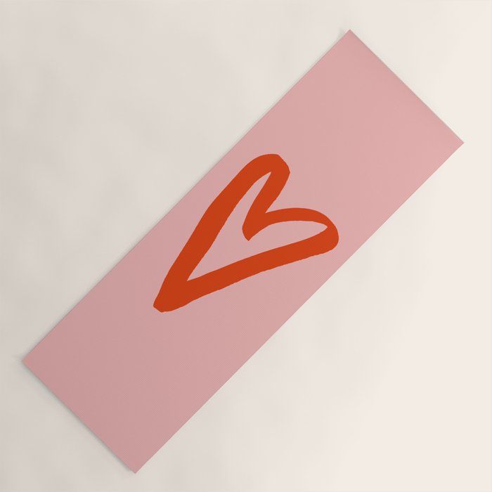 Heart Doodle Big 1 Yoga Mat Gallery Image 1