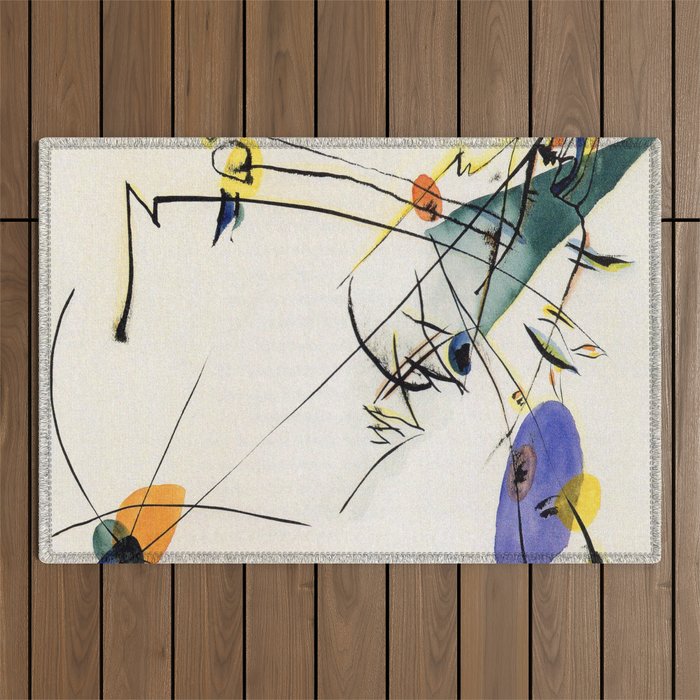 Wassily Kandinsky Simple Outdoor Rug Gallery Image 1
