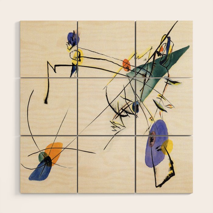 Wassily Kandinsky Simple Wood Wall Art Gallery Image 1