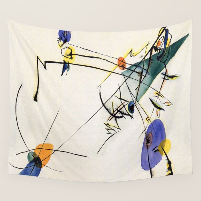 Wassily Kandinsky Simple Wall Tapestry Gallery Image 4