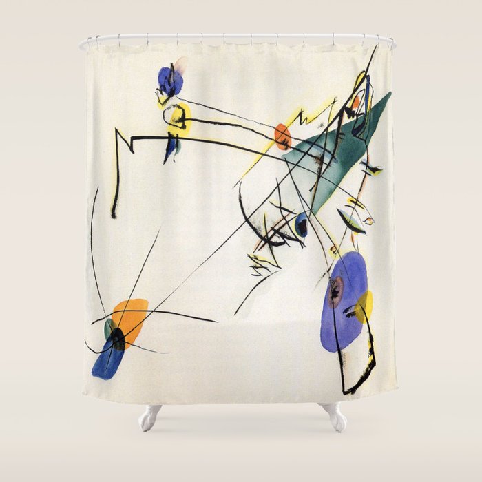 Wassily Kandinsky Simple Shower Curtain Gallery Image 1