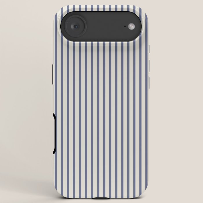 Blue And Cream Striped iPhone Case Gallery Image 6