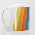 Bright 70's Retro Stripes Coffee Mug Gallery Image 3