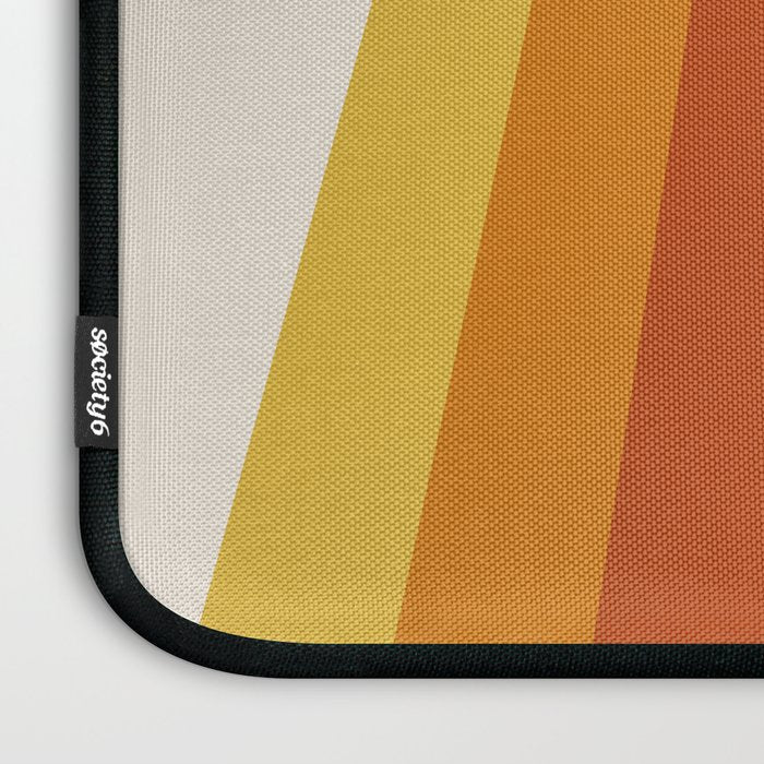 Bright 70's Retro Stripes Laptop Sleeve Gallery Image 3