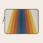 Bright 70's Retro Stripes Laptop Sleeve Gallery Image 1