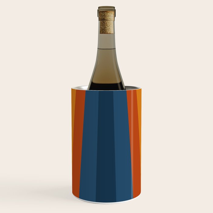 Bright 70's Retro Stripes Wine Chiller Gallery Image 1