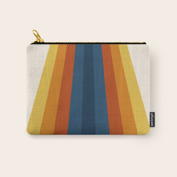 Bright 70's Retro Stripes Carry All Pouch Gallery Image 1