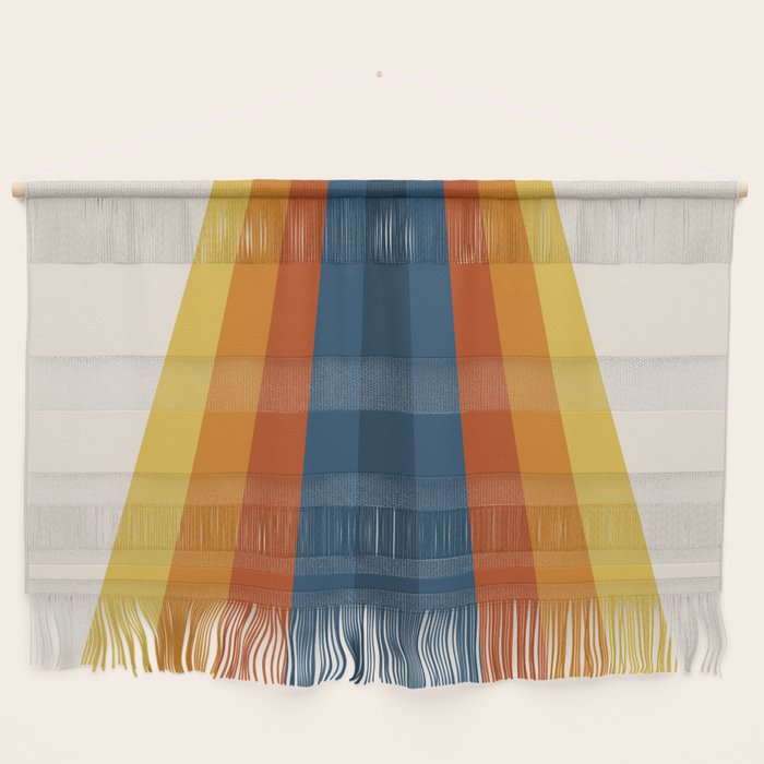Bright 70's Retro Stripes Wall Hanging Gallery Image 1