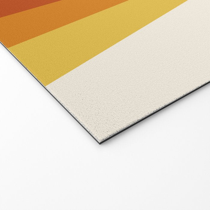 Bright 70's Retro Stripes Welcome Mat Gallery Image 2