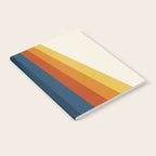 Bright 70's Retro Stripes Notebook Gallery Image 2